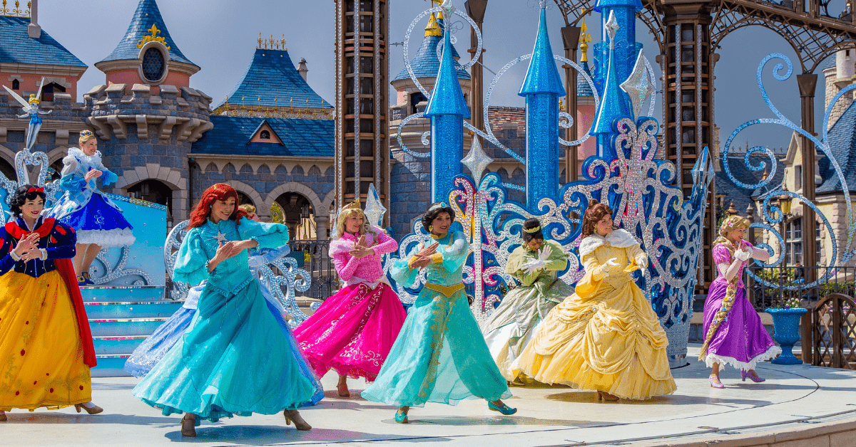 <figcaption class="wp-element-caption">Disney princesses show at Disneyland Paris. <em>Image credit: Gilbert Sopakuwa/ Flickr</em></figcaption>