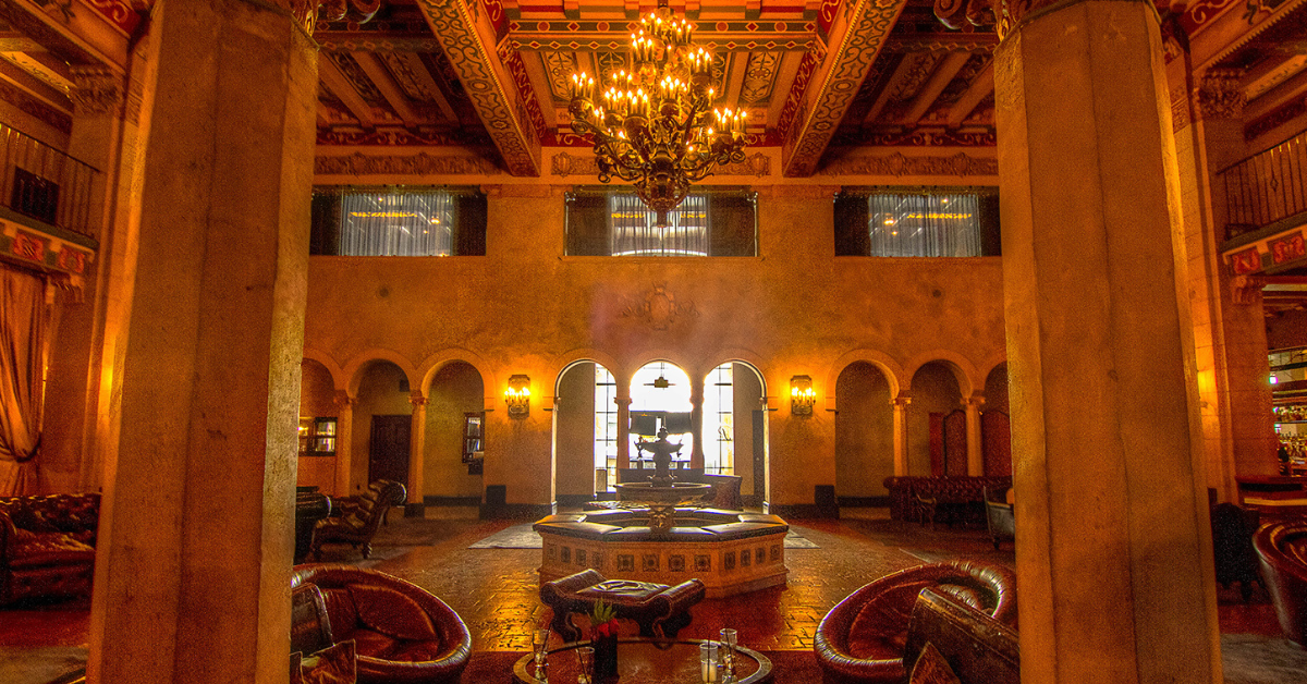Hollywood's Roosevelt Hotel is one of the best hotel lobbies to work in Los Angeles