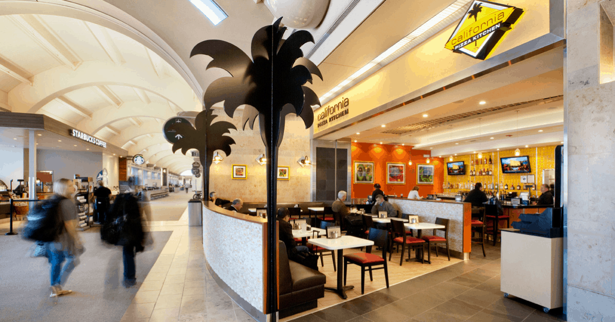 <figcaption>California Pizza Kitchen.<em> Image credit: John Wayne Airport</em></figcaption>