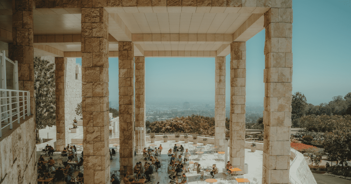 <figcaption>The Getty Center. <em>Image credit: Grant Thomas/Unsplash</em></figcaption>