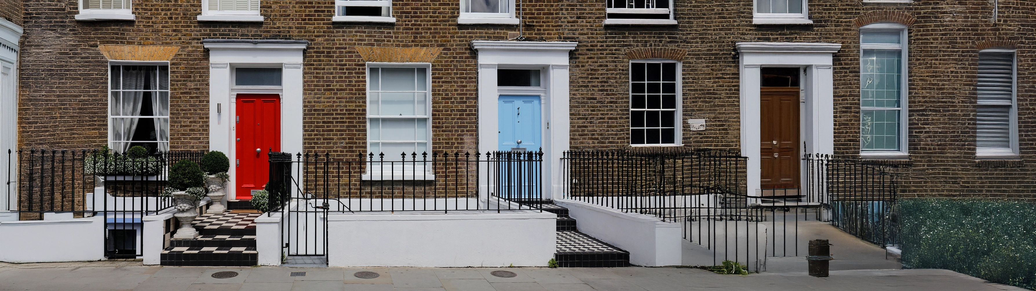 A terraced street in London's Belgravia.