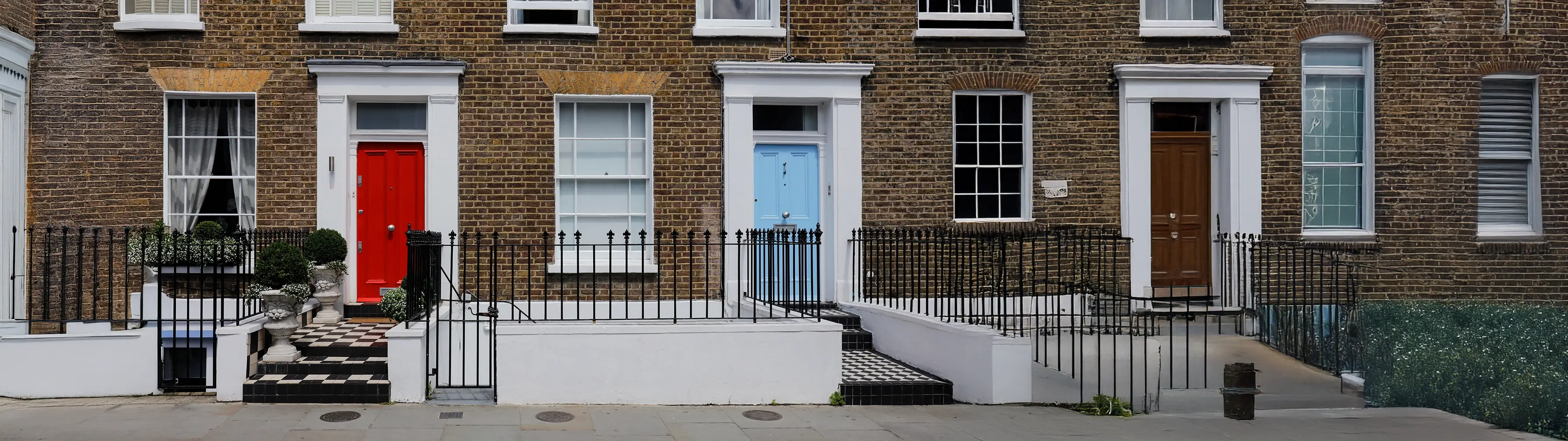 A terraced street in London's Belgravia.