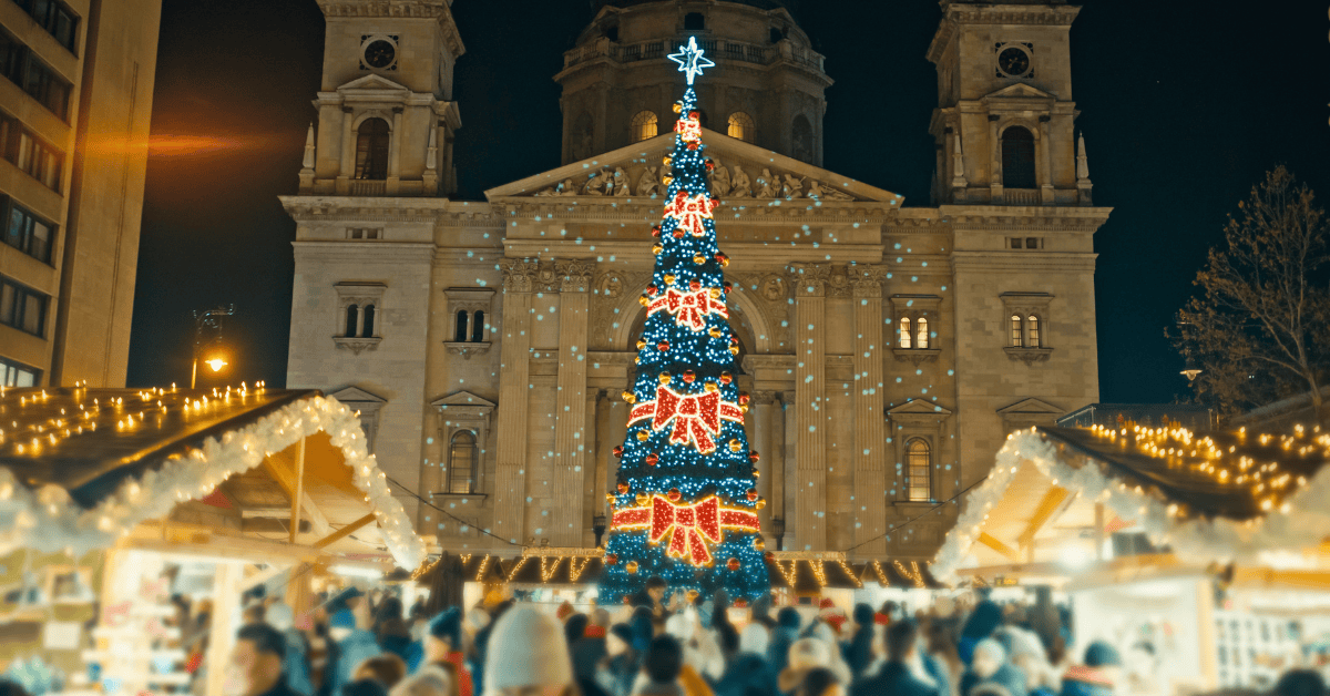 <figcaption class="wp-element-caption">Budapest’s Christmas market. <em>Image credit: SimonSkafar/Gettyimages</em></figcaption>