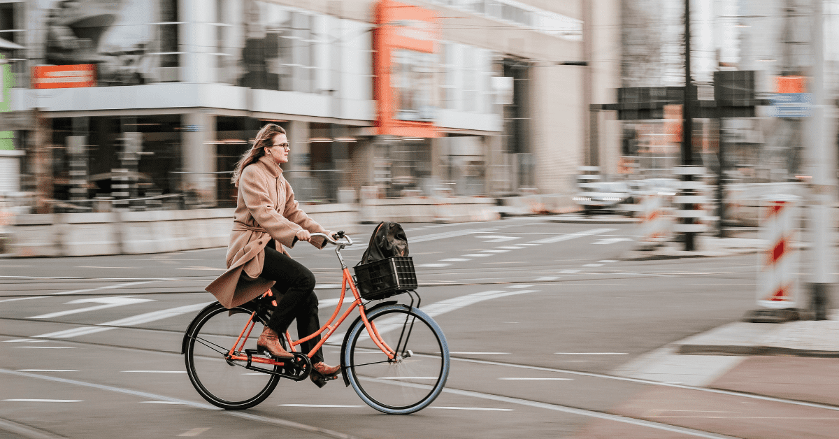 <figcaption class="wp-element-caption">Beat the traffic and enjoy the fresh air by swapping your car for a bike during times of public transport disruption. <em>Image credit: micheile henderson/Unsplash</em></figcaption>