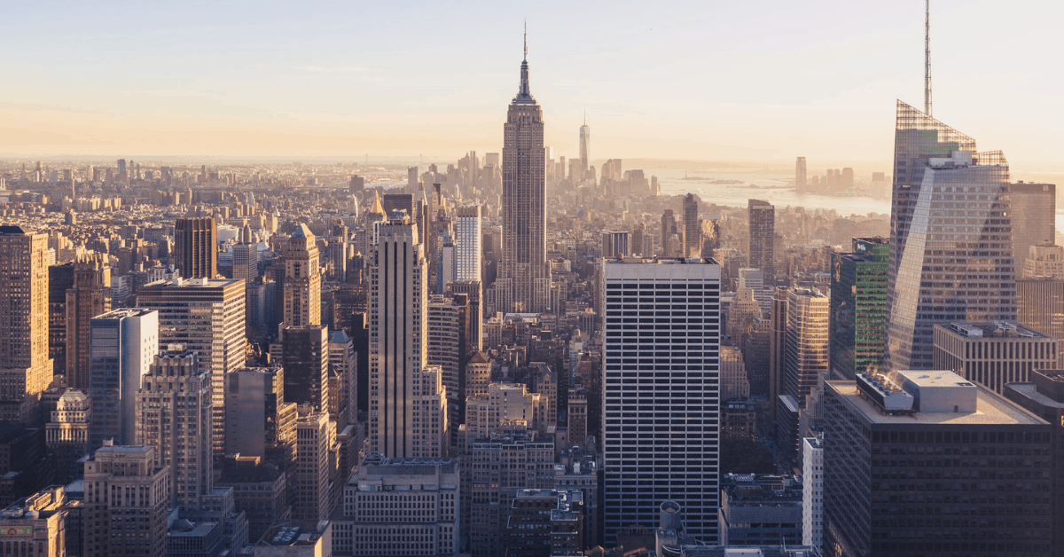 <figcaption class="wp-element-caption">A bird's eye view of NYC. Image credit: Jonathan Riley/Unsplash</figcaption>