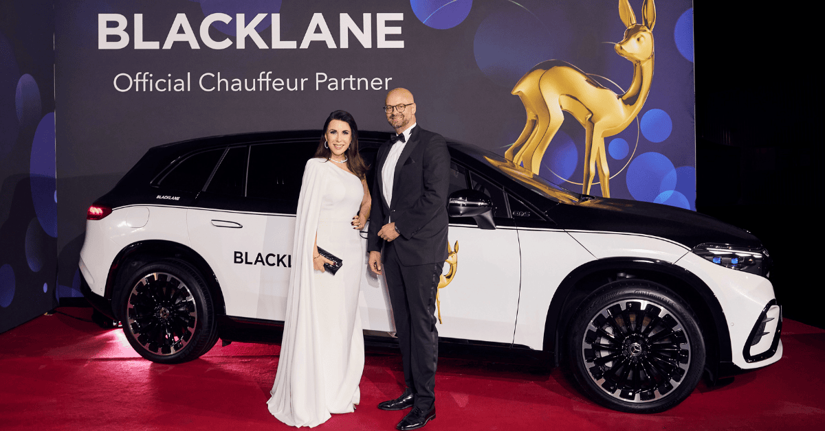 <figcaption class="wp-element-caption">Exclusive highlights from the BAMBI Awards 2024 with Judith Williams, Blacklane’s official ambassador, and Blacklane CEO, Dr. Jens Wohltorf.</figcaption>