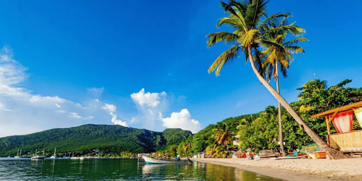 Plage en Martinique en septembre