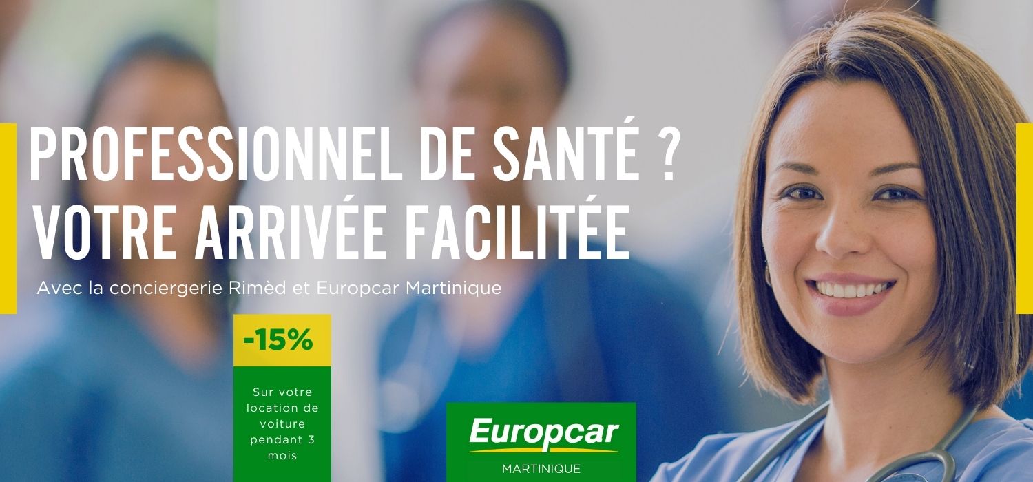 Partenariat Europcar Martinique Rimèd