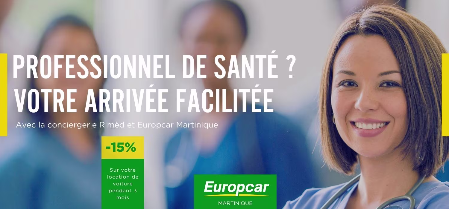 Partenariat Europcar Martinique Rimèd