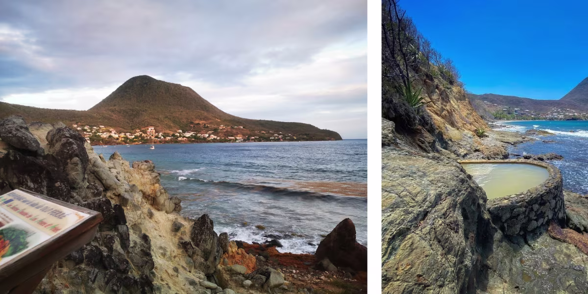 Les Anses d'Arlet en Martinique - Dlo Ferré Petite Anse - Source Chaude Thermale Naturelle