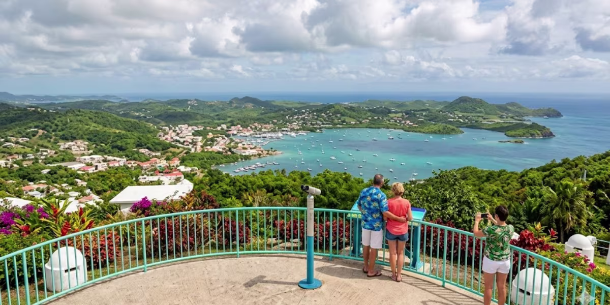morne gommier au marin vue du marin en martinique