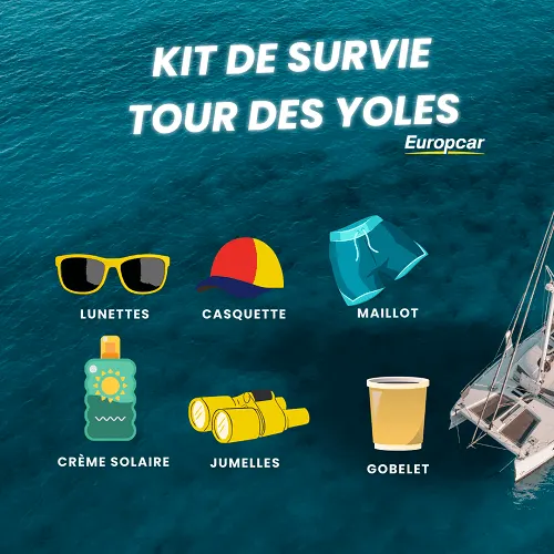 Survival kit for the Tour des yoles-homme