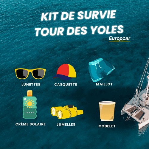 Kit de survie pour le tour des yoles-homme