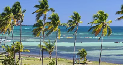 The village of Vauclin In Martinique