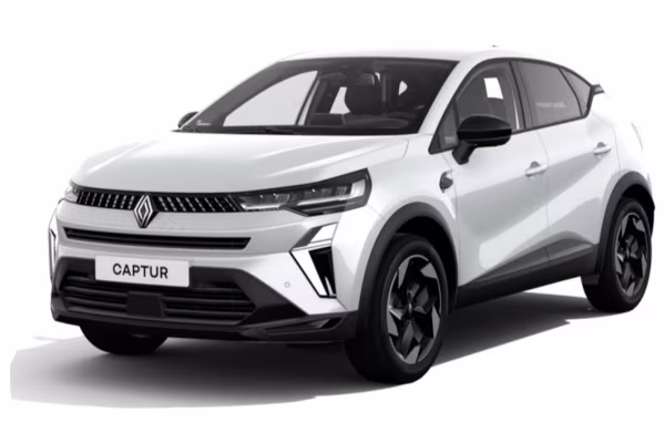 White Renault Captur available for car rental in Martinique