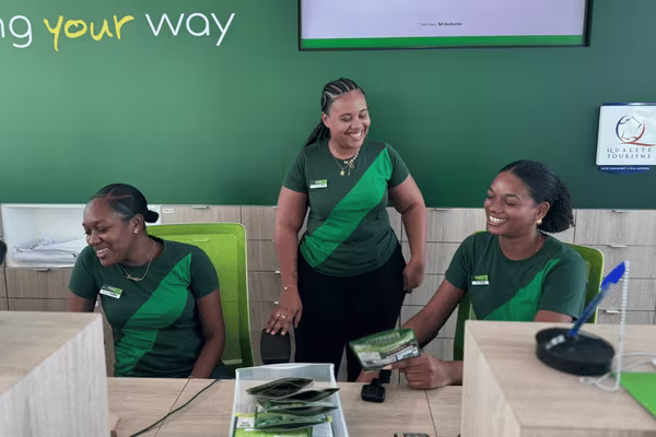 L'équipe d'accueil d'Europcar Martinique