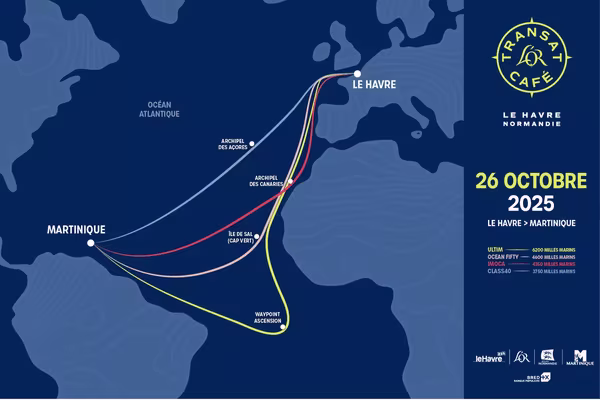 Parcours Transat Cafe l-Or Destination Martinique Location de voiture Martinique