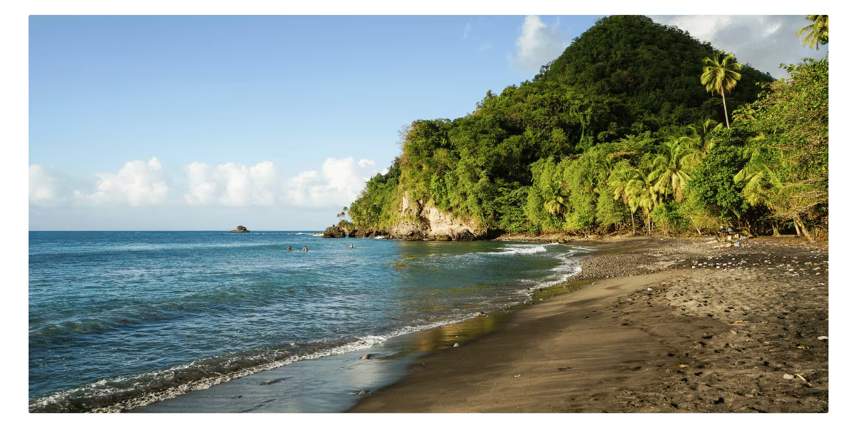 car rental martinique - anse ceron beach le precheur