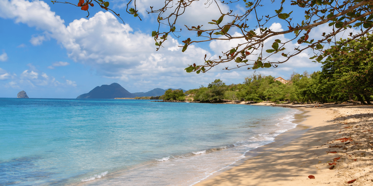 Anse Mabouya Beach in Sainte-Luce