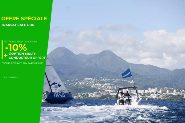Location Voiture Martinique-Transat Cafe Or offre speciale