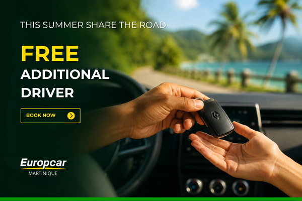 europcar martinique additional driver offer car rental in Martinique