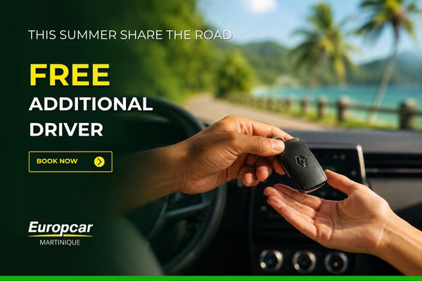 europcar martinique additional driver offer car rental in Martinique