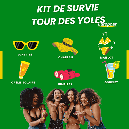 Kit de survie pour le tour des yoles-femmes 