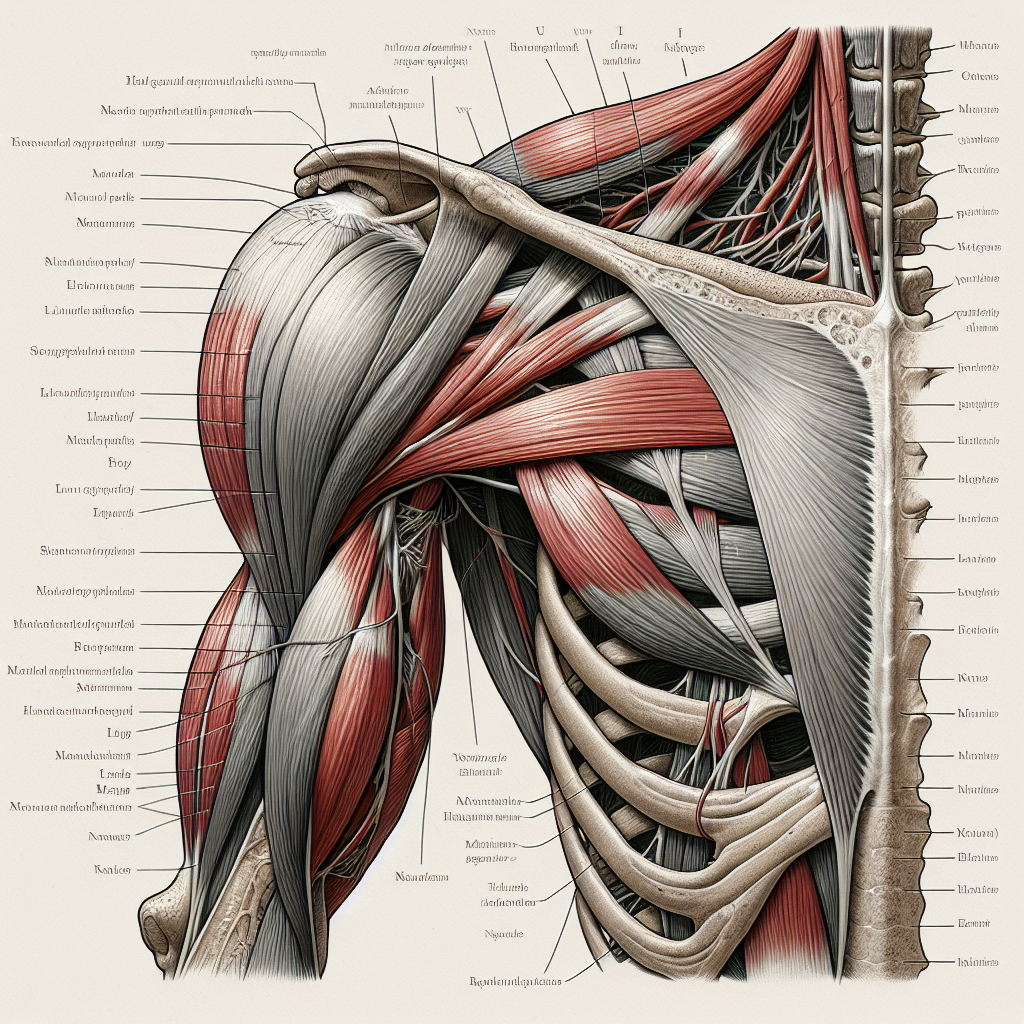 "Anatomy diagram of the long head triceps"