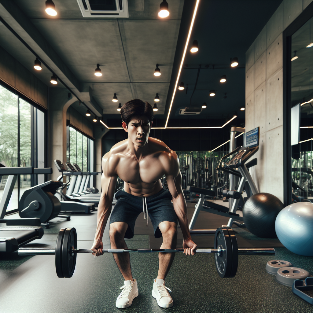 "A man exercising consistently in a gym"