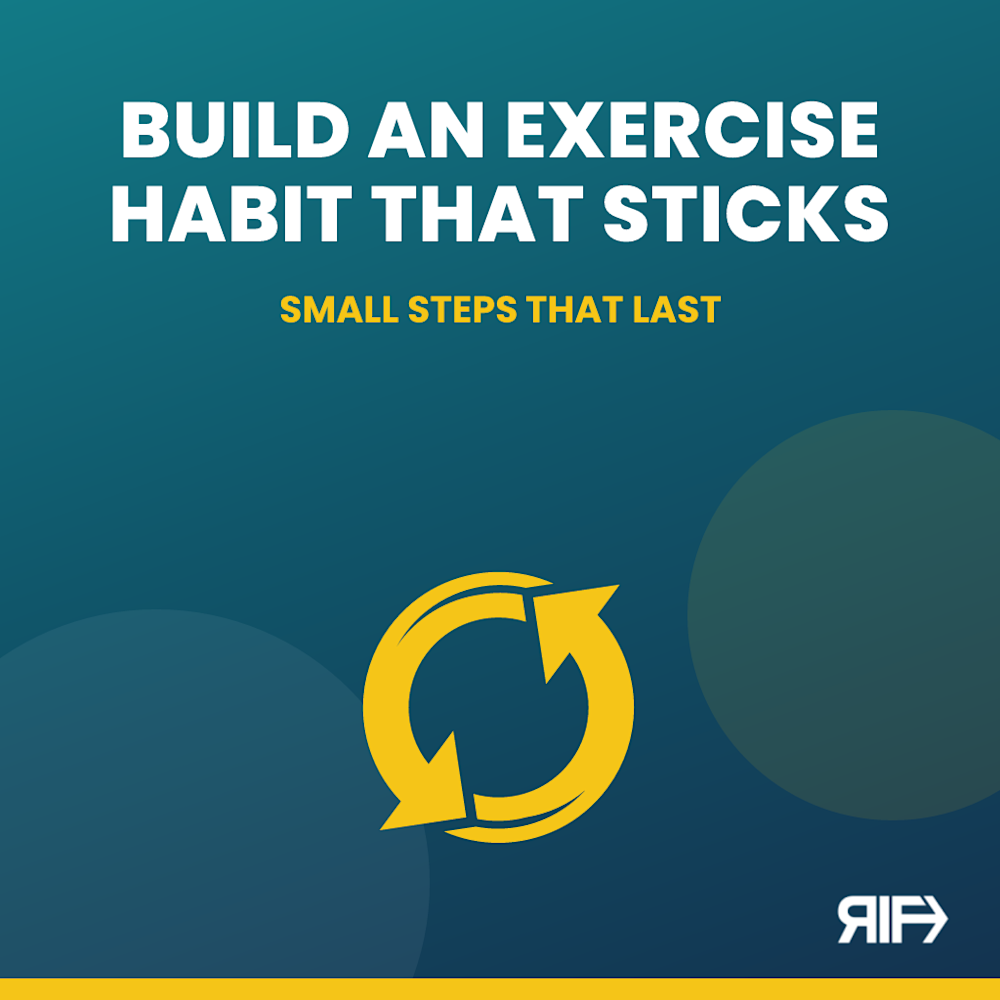 How to Build an Exercise Habit That Sticks: Reshape Infinity Fitness blog cover