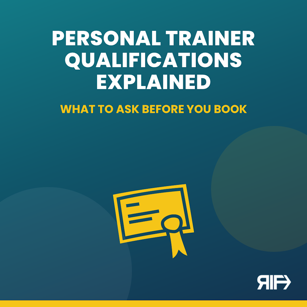 Personal Trainer Qualifications in the UK Explained: Reshape Infinity Fitness blog cover