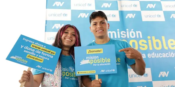 Unicef lanza campaña "Misión Posible por la Educación" 