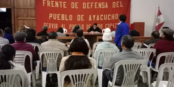 Organizaciones de Ayacucho se movilizarán contra el gobierno los días 7, 9 y 15 de diciembre 