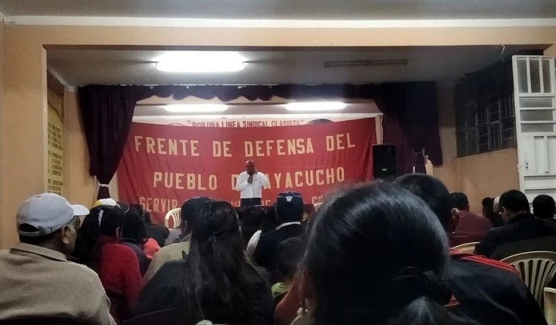Frente de Defensa del Pueblo de Ayacucho elije a nueva Junta Directiva