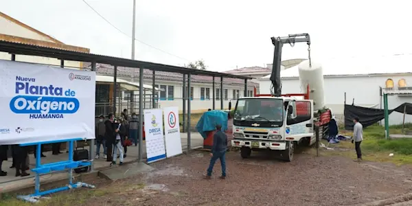 Nueva planta generadora de oxigeno medicinal arriba a la provincia de Huamanga