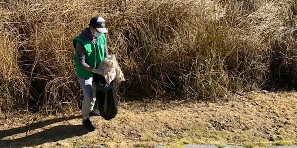 Jóvenes limpian la bahía interior del Titicaca por el Día Mundial del Medio Ambiente