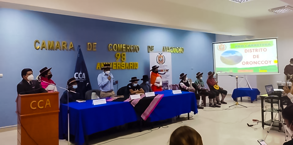 Autoridades y comunidades del distrito de Oronccoy lanzan campaña de recaudación de fondos para construcción de carretera