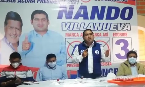 Hernando Villanueva de APP busca el voto de la juventud cajamarquina ofreciendo la creación del Parlamento Joven