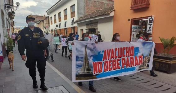 Frente de Defensa del Pueblo de Ayacucho pide no ampliar cuarentena en Huamanga