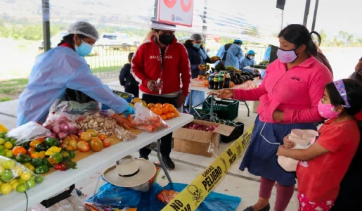 Relanzan Mercado de Productores Agropecuarios en Cajamarca