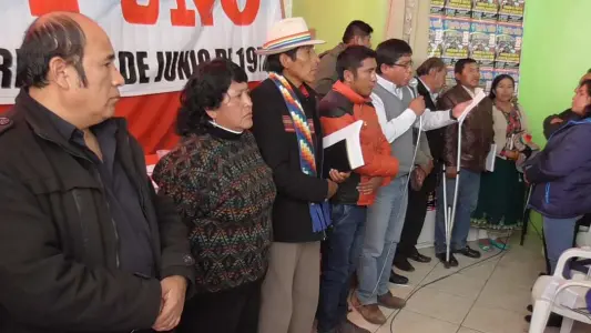 Diversas organizaciones de Puno respaldan a Pedro Castillo y exigen nacionalización de los recursos