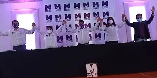 En Cajamarca, candidatos del Partido Morado ofrecen descentralizar las oficinas del Congreso