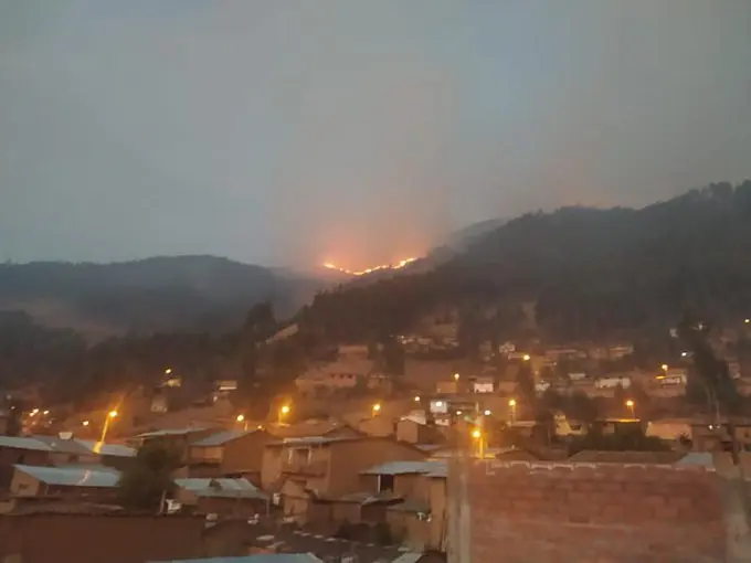 Huanta: Más de 10 hectáreas de pino y eucalipto fueron afectadas por incendios en Santillana