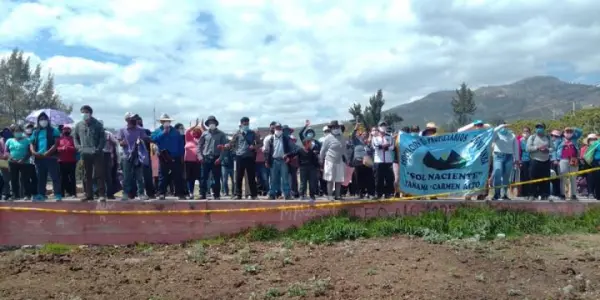 Ayacucho: Población de Yanama protesta exigiendo que no se les excluya de proyecto de agua y saneamiento