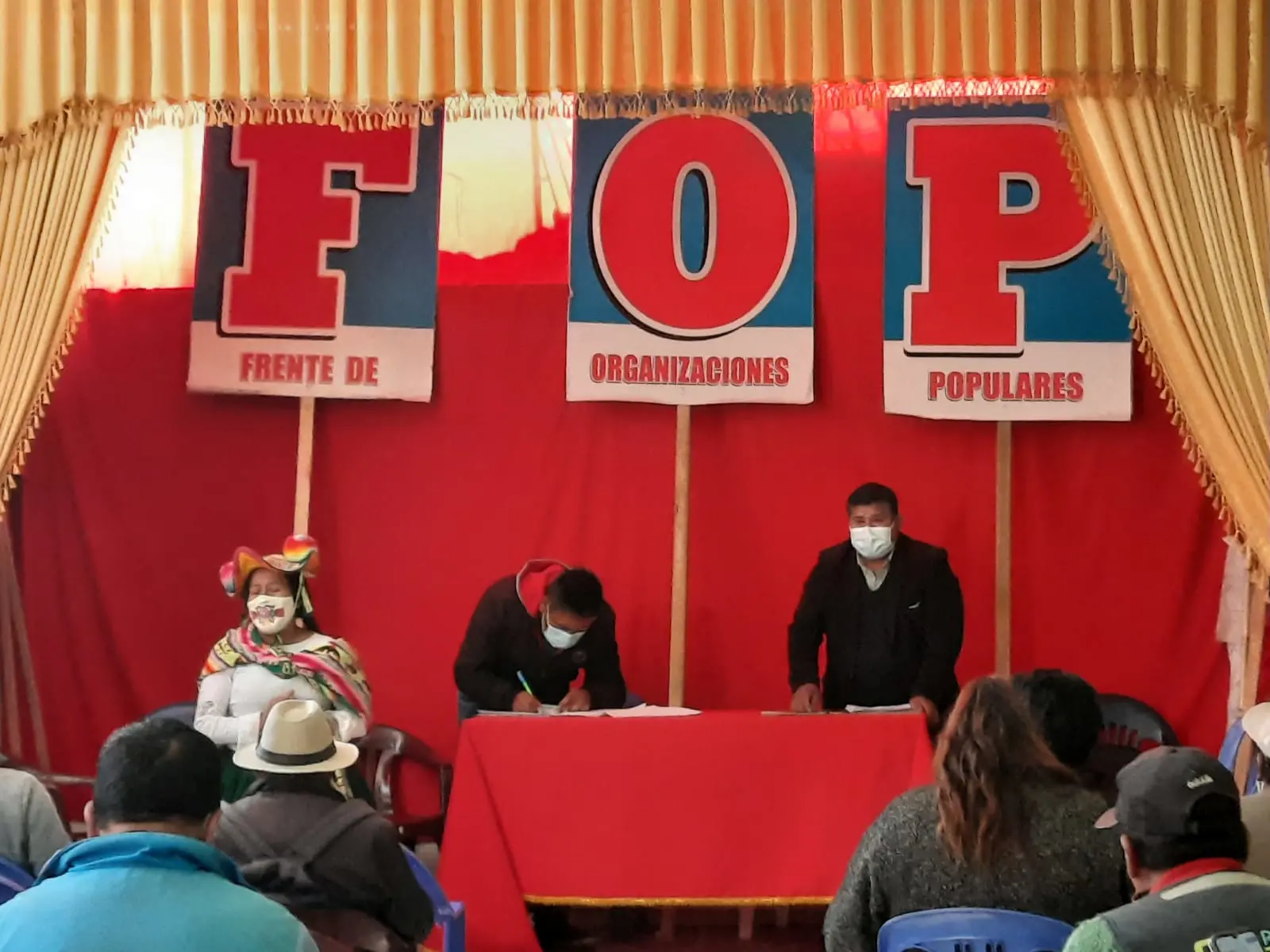 Frente de Organizaciones Populares de Puno se compromete a impulsar una Asamblea Constituyente