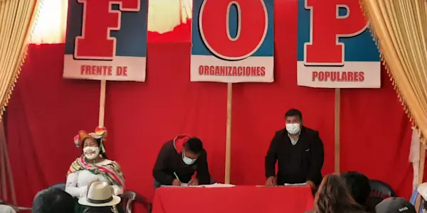 Frente de Organizaciones Populares de Puno se compromete a impulsar una Asamblea Constituyente