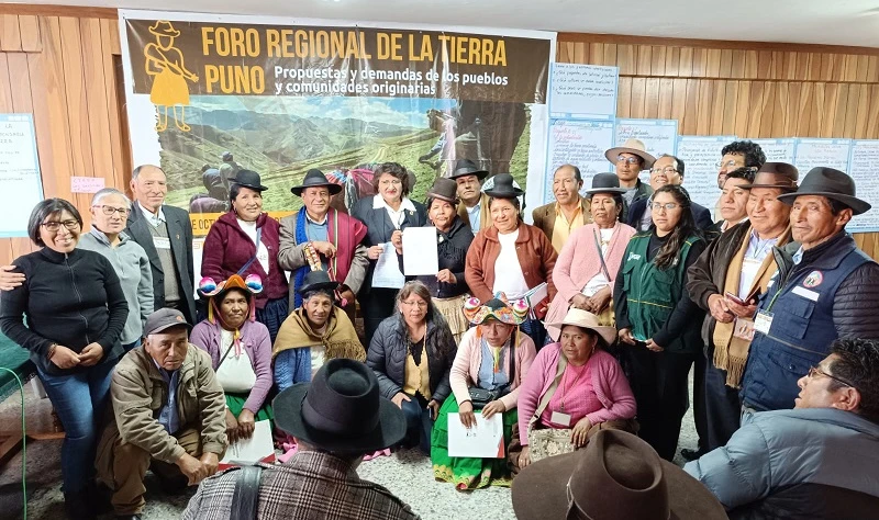 Autoridades y dirigentes comunales de Puno proponen la creación de una gerencia regional de Pueblos Indígenas