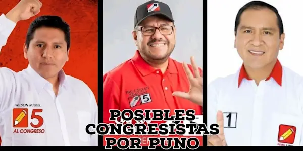 Bancada puneña estaría conformada por Perú Libre y Acción Popular