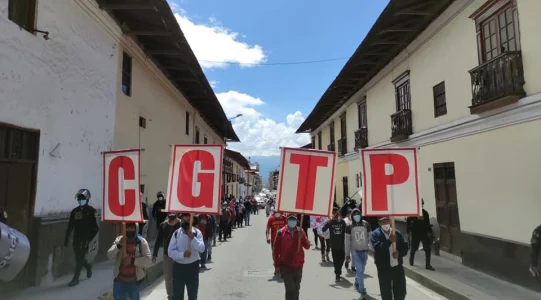 CGTP Cajamarca cierra filas en apoyo a Castillo
