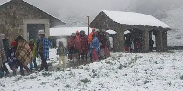 Cusco en alerta por nevadas y lluvias